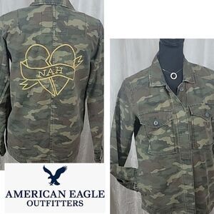American Eagle Camo Heartbreaket Jacket